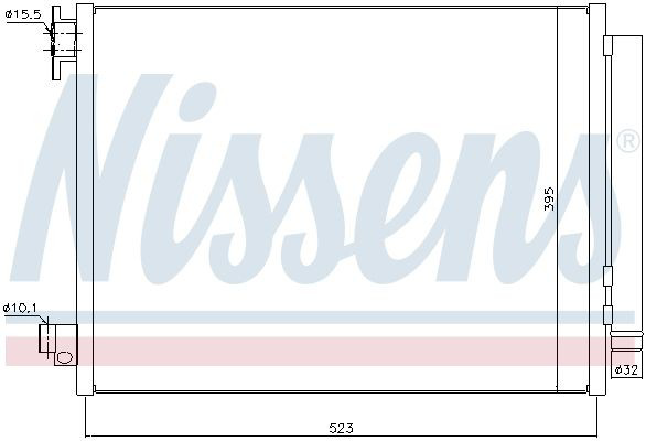 Конденсатор кондиціонера Nissens 940321 ціна, від 76.01 USD