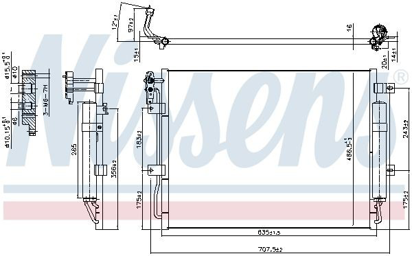 Купити 940406 Nissens Радіатор системи охолодження кондиціонера