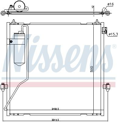 Радіатор охолодження кондиціонера Nissens 940472