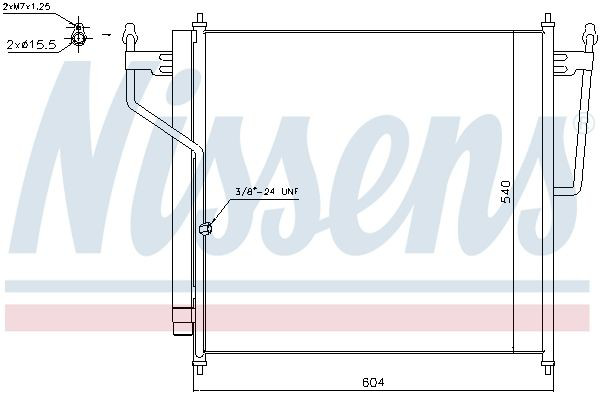 Конденсатор кондиціонера Nissens 940503 ціна, від 176.07 USD
