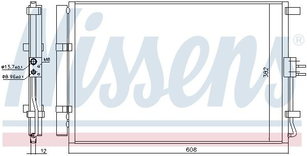 Радіатор охолодження кондиціонера Nissens 940573