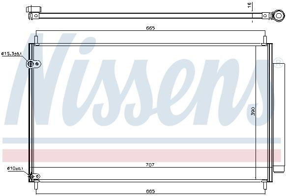 Конденсатор кондиціонера Nissens 940609 ціна, від 54.45 USD