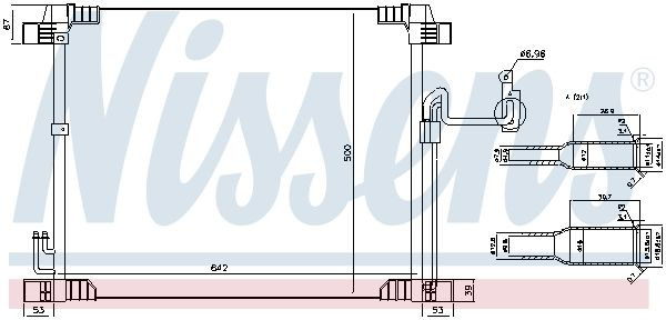 Конденсатор кондиціонера Nissens 940616 ціна, від 157.57 USD