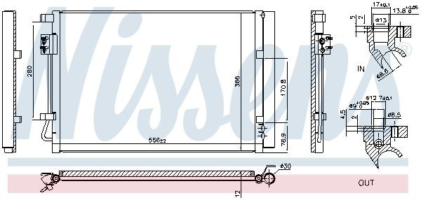 Радіатор охолодження кондиціонера Nissens 940633