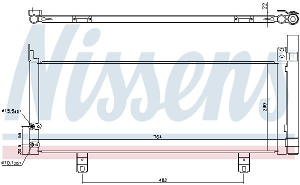 Радіатор кондиціонера 940639 Nissens