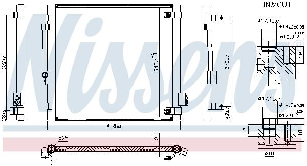 Конденсатор кондиціонера Nissens 940688 ціна, від 135.95 USD