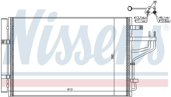 Радіатор охолодження кондиціонера Nissens 940774