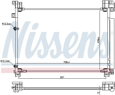 940930 Nissens Конденсатор