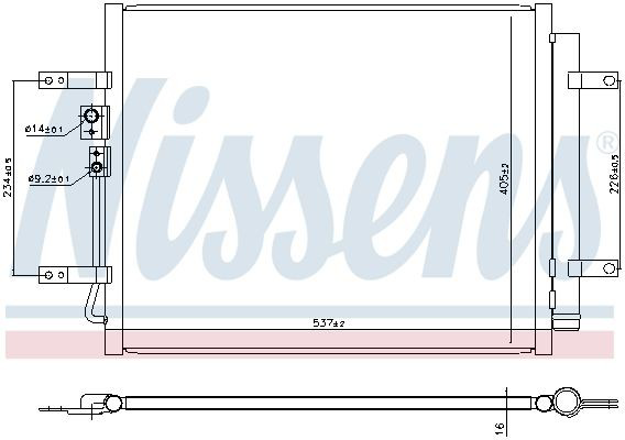 Конденсатор кондиціонера Nissens 940931 ціна, від 181.15 USD