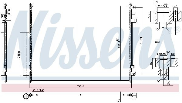 50555627 Fiat/Alfa/Lancia Конденсатор