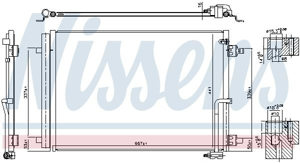 Конденсатор кондиціонера Nissens 941050 ціна, від 194.07 USD