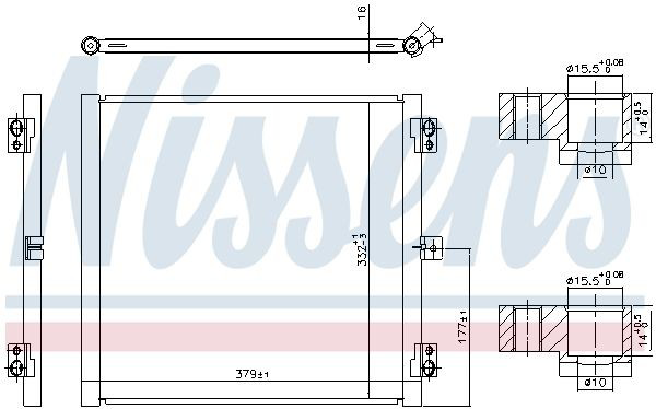 Радіатор кондиціонера 941079 Nissens
