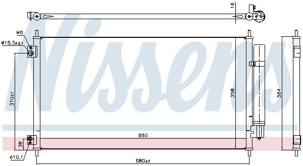 Конденсатор кондиціонера Nissens 941152 ціна, від 73.52 USD