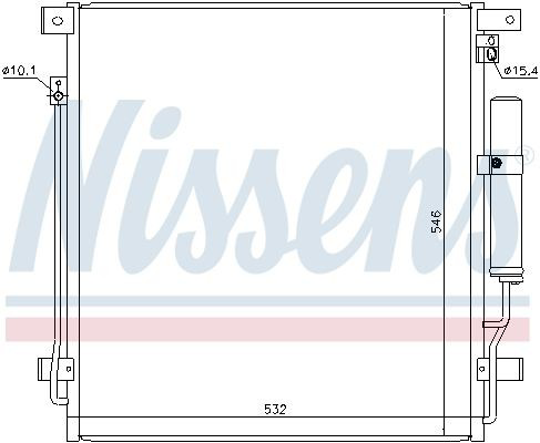 Конденсатор кондиціонера Nissens 941168 ціна, від 144.48 USD