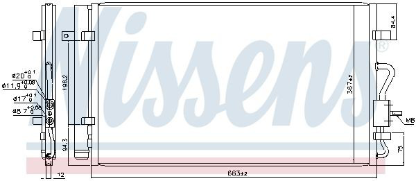 Купити 42623510 Opel Радіатор системи охолодження кондиціонера