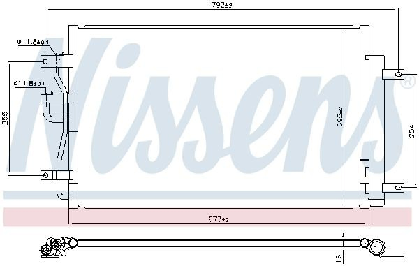 Конденсатор кондиціонера Nissens NIS941216 ціна, від 50.32 USD