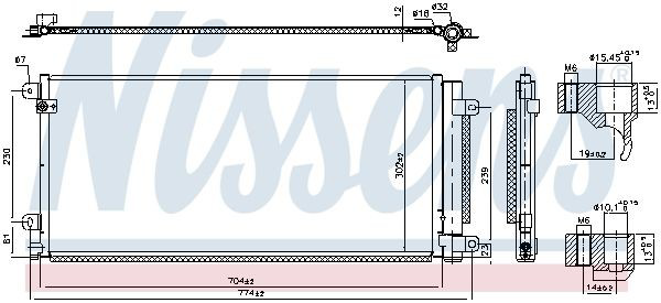 Конденсатор кондиціонера Nissens 941224 ціна, від 87.87 USD