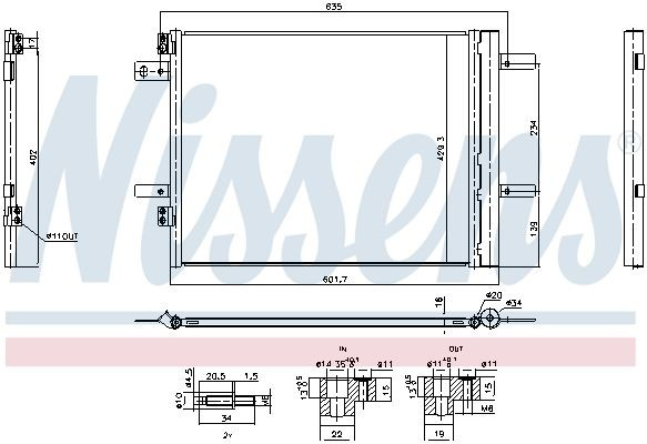 Радіатор охолодження кондиціонера Nissens 941253