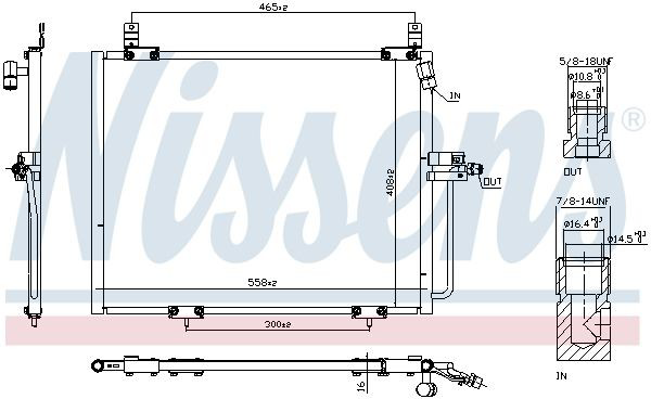 Конденсатор кондиціонера Nissens 94176 ціна, від 95.76 USD