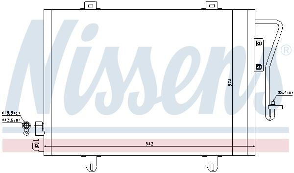 Конденсатор кондиціонера Nissens 94279 ціна, від 65.89 USD