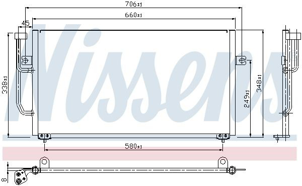 Конденсатор кондиціонера Nissens 94306 ціна, від 84.26 USD