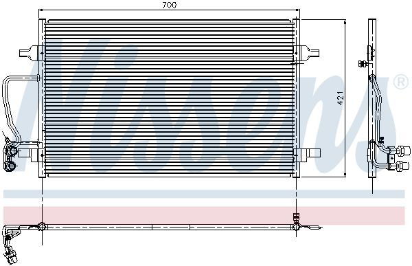Конденсатор кондиціонера Nissens 94345 ціна, від 128.30 USD