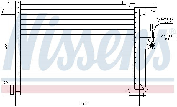 Конденсатор кондиціонера Nissens 94346 ціна, від 86.90 USD