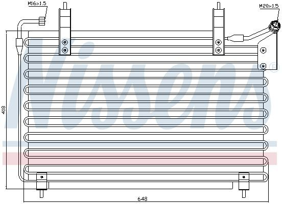 Радіатор охолодження кондиціонера Nissens 94399