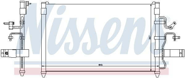 Конденсатор кондиціонера Nissens 94413 ціна, від 93.53 USD