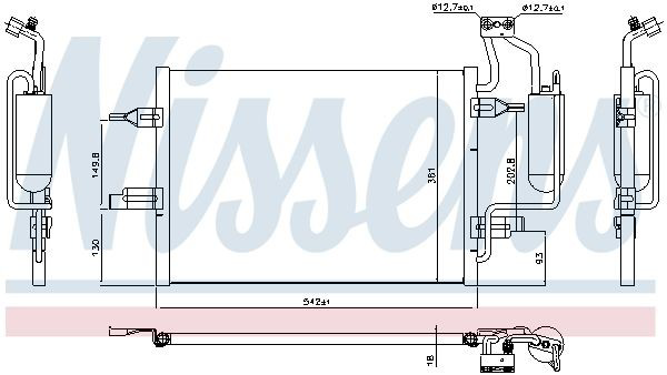 Конденсатор кондиціонера Nissens 94624 ціна, від 94.09 USD
