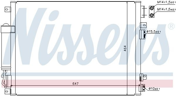 Конденсатор кондиціонера Nissens 94874 ціна, від 117.31 USD