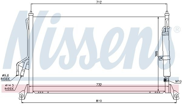 Конденсатор кондиціонера Nissens 94930 ціна, від 137.54 USD