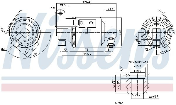 Ресивер-осушувач кондиціонера Nissens 95109 ціна, від 27.03 USD