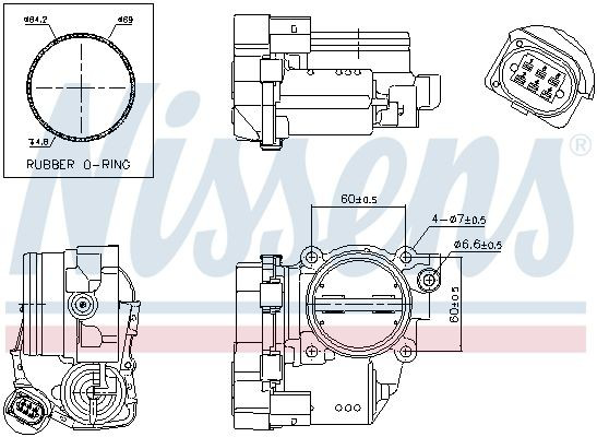 Блок дросельної заслінки Nissens 955032 ціна, від 281.89 USD