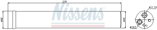 Ресивер-осушувач кондиціонера Nissens 95504 ціна, від 25.92 USD