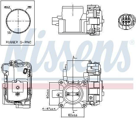 Блок дросельної заслінки Nissens 955088 ціна, від 87.31 USD