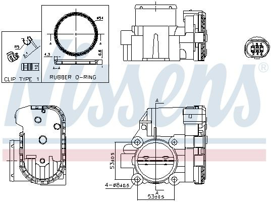 Блок дросельної заслінки Nissens 955119 ціна, від 122.45 USD