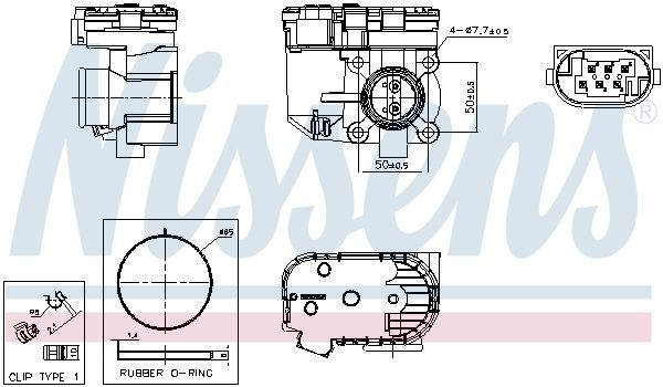 Блок дросельної заслінки Nissens 955253 ціна, від 104.32 USD