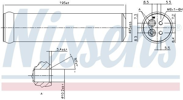 Ресивер-осушувач кондиціонера Nissens 95569 ціна, від 21.28 USD