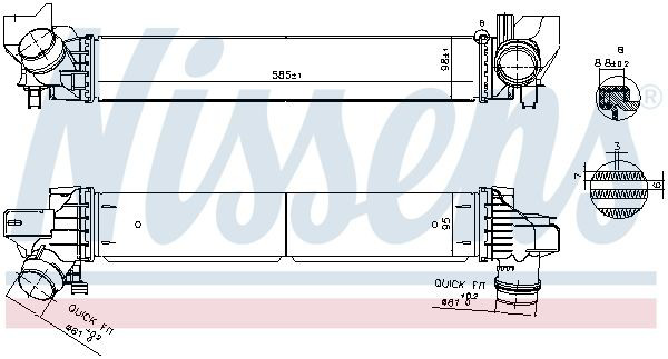 Система охолодження наддувочного повітря Nissens 961269 ціна, від 173.01 USD