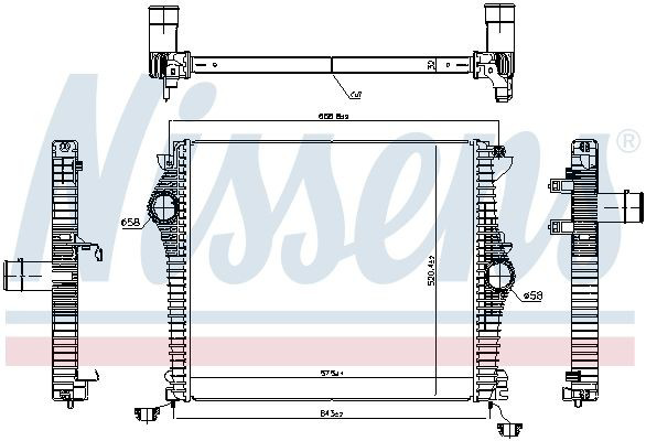 Система охолодження наддувочного повітря Nissens 961532 ціна, від 186.69 USD