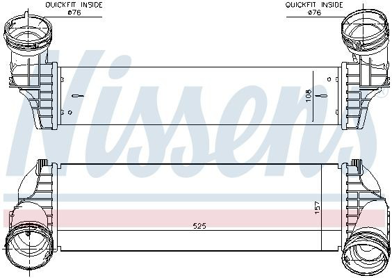 Система охолодження наддувочного повітря Nissens 96364 ціна, від 165.61 USD