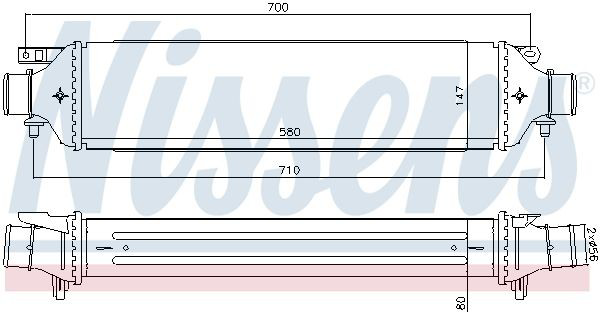 Система охолодження наддувочного повітря Nissens 96477 ціна, від 134.65 USD