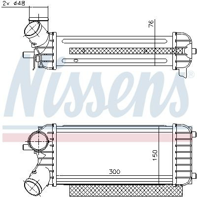 Система охолодження наддувочного повітря Nissens 96491 ціна, від 100.56 USD