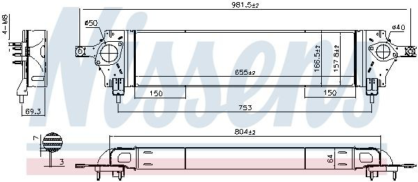 Система охолодження наддувочного повітря Nissens 96580 ціна, від 181.25 USD