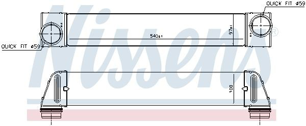 Інтеркулер 96607 Nissens