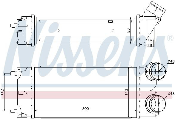 96627 Nissens Охолоджувач наддувочного повітря