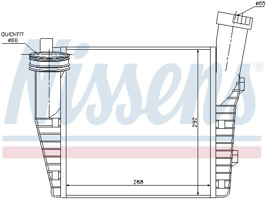 Радіатор інтеркулера Nissens 96687