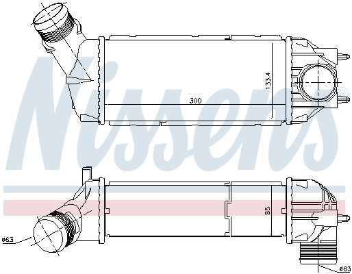 Купити 96720 Nissens Радіатор интеркуллера