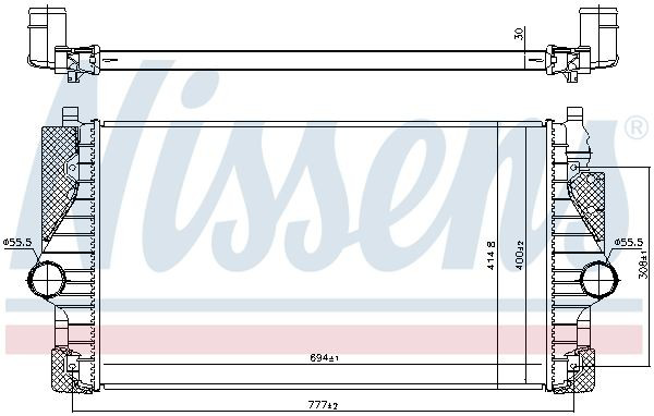 Радіатор інтеркулера Nissens 96755